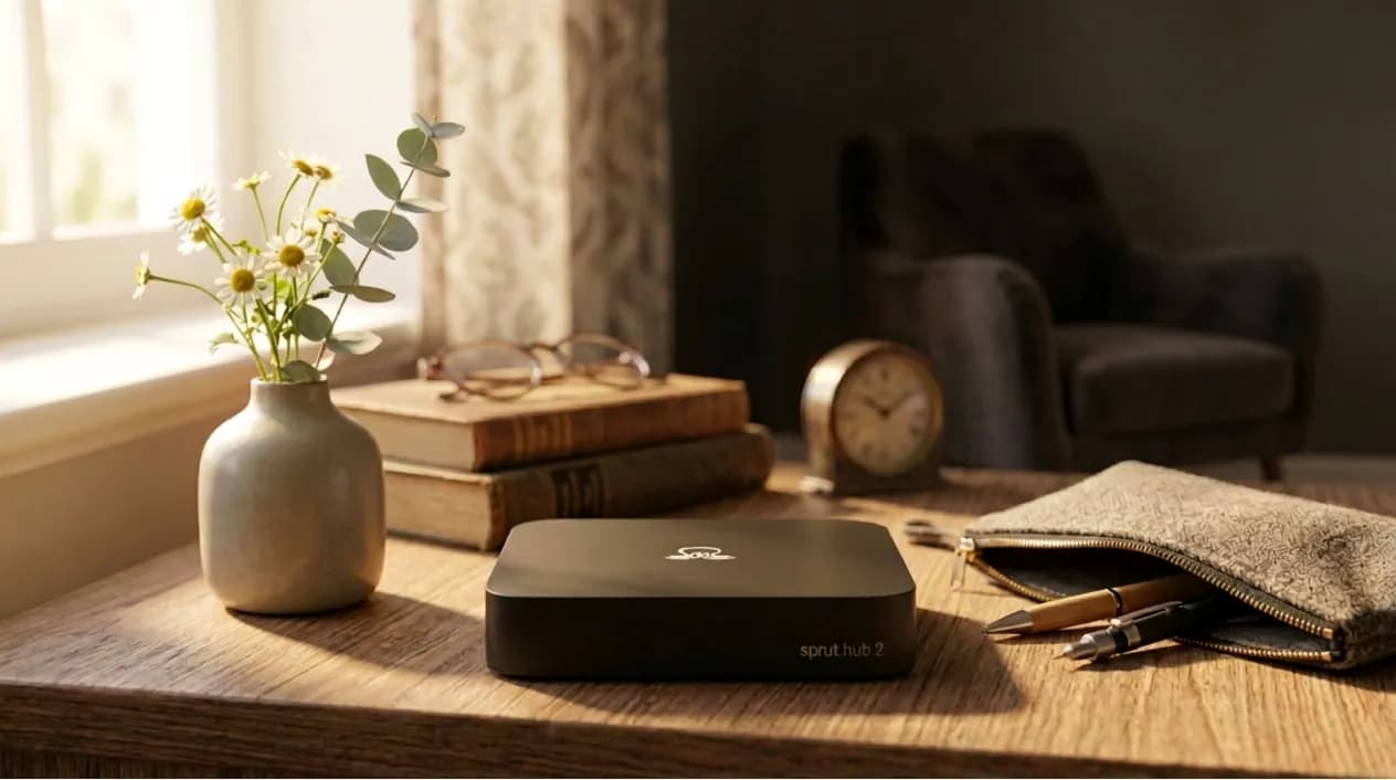 SprutHub 2 Box на столе